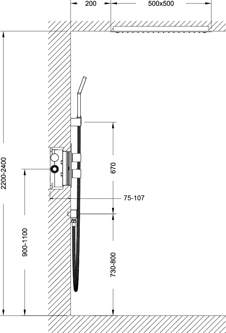 Приобрести душевая система встроенная с термостатом timo petruma sx-5029/00sm хром