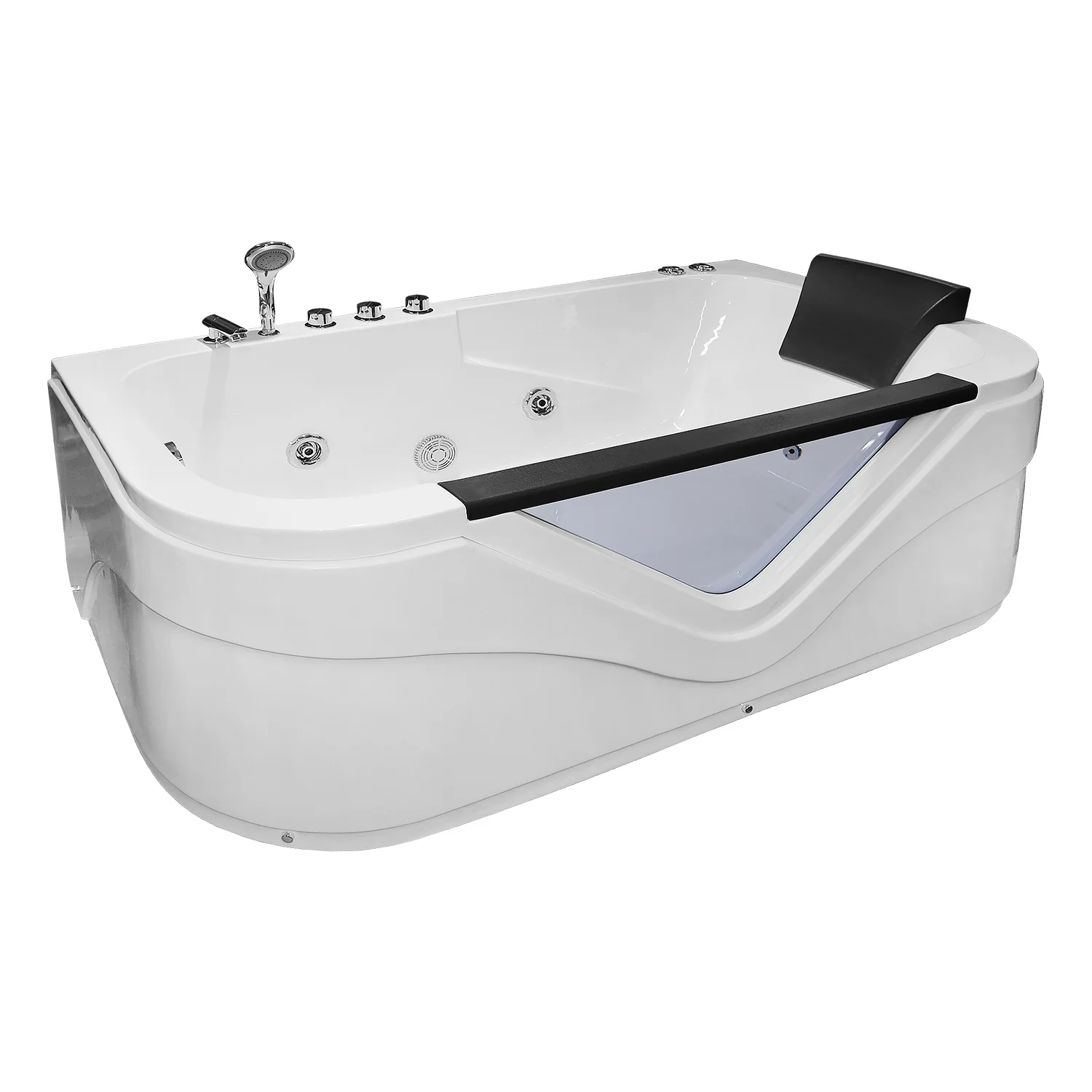 Приобрести loranto ванна акриловая с гидромассажем 170х80 см, белая, левосторонняя (cs-832nl)
