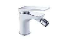 LEMARK Смеситель для биде Allegro с донным клапаном, белый\хром LM5908CW