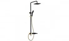 LEMARK Душевая система Swan, черный\золото LM5462BG