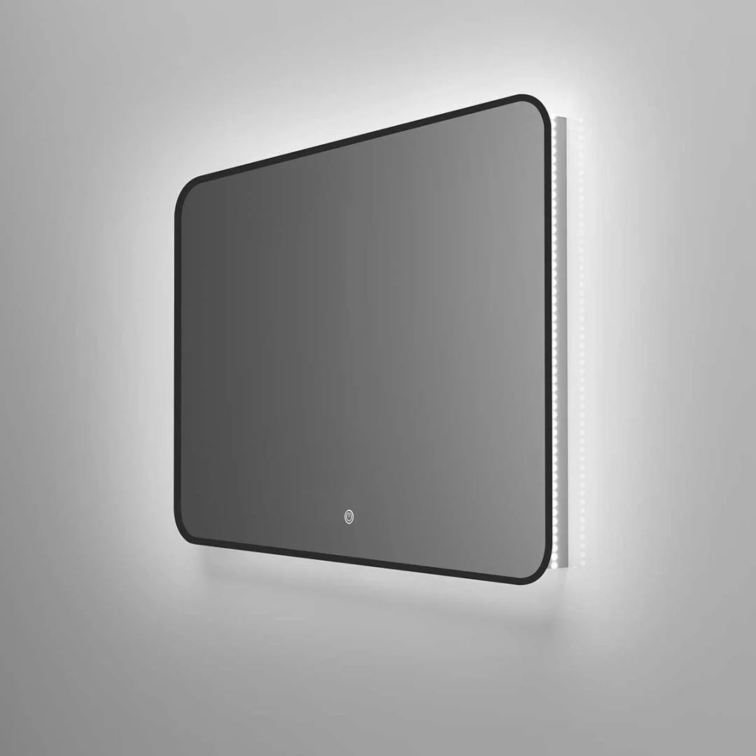 Приобрести vincea зеркало 120х80 см, с led подсветкой, сенсор, диммер, черное vlm-3vc120b
