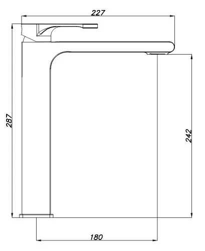 Приобрести смеситель для раковины azario delano, 287мм, высокий, хром az-15844551