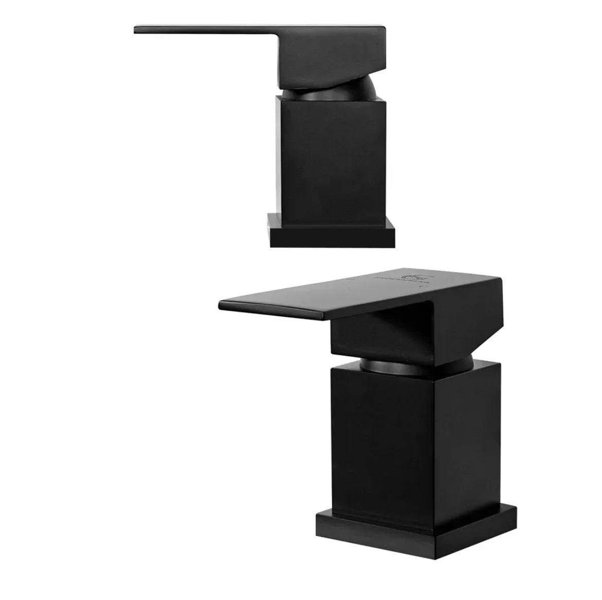 Приобрести grocenberg смеситель на борт ванны, черный матовый gb6008bl