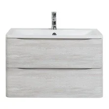 BelBagno Тумба с раковиной ACQUA 80 см, подвесная Rovere Vintage Bianco, белая раковина