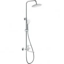 HAIBA Душевая система, круглая d-229мм, хром\белый HB24557-8