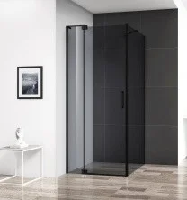 Cezares Душевое ограждение SLIDER 80х80 см, бронза\хром SLIDER-AH-1-80-80/90-GRIGIO-NERO