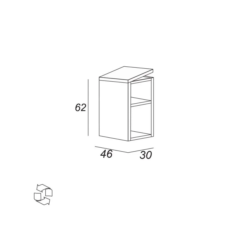 Приобрести cezares тумба подвесная с раковиной urban 90х62см, зеленый