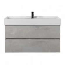 CEZARES Тумба подвесная с раковиной MOLVENO 100х50см, бетон