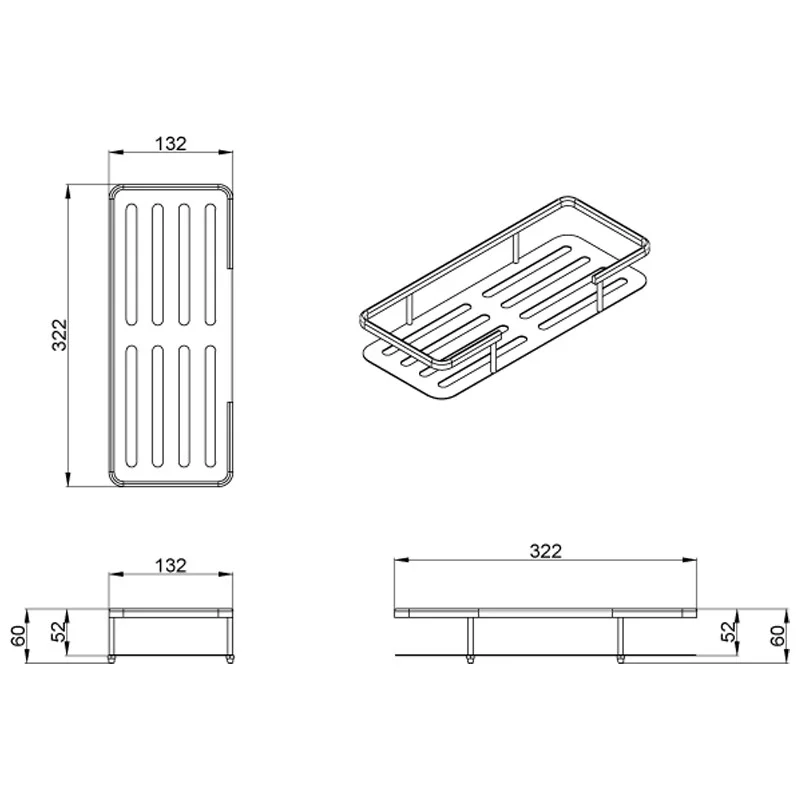 Приобрести azario полка навесная, хром az-835