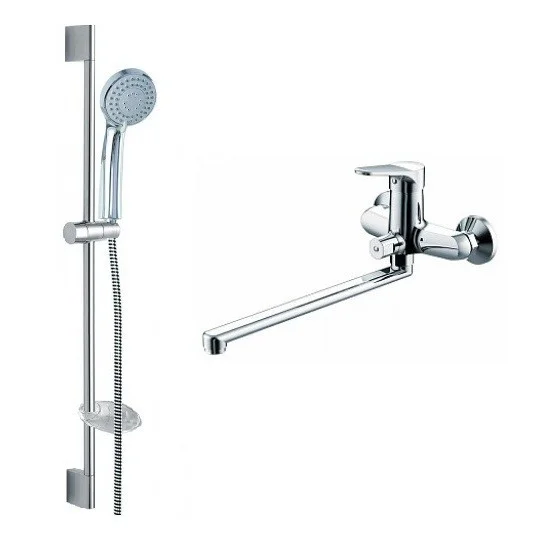 Приобрести набор смесителей для ванны bravat eco 2в1, f00414c