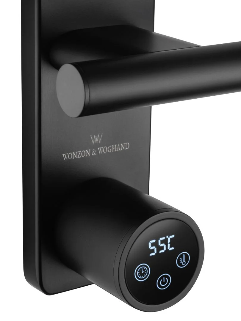 Приобрести полотенцесушитель электрический wonzon & woghand nürnberg, черный матовый (ww-al344-mb)
