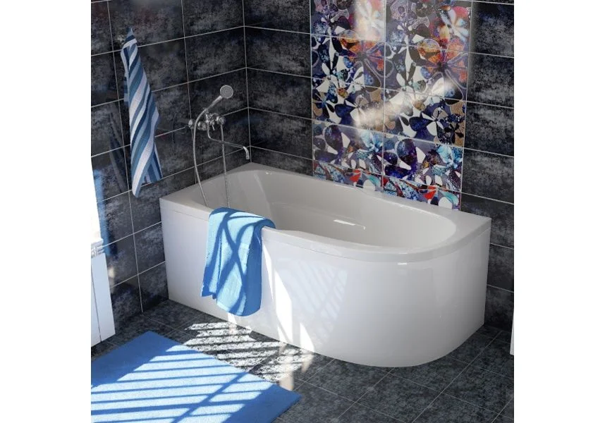 Приобрести mirsant акриловая ванна небуг premium 150x80 см l