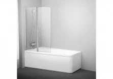 Ravak Шторка для ванны 10° 10CVS 100 см 7QLA0U03Z1 L сатин/прозрачное