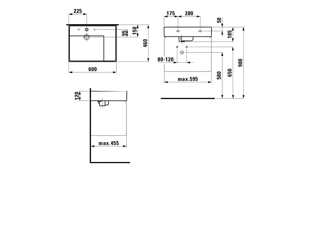 Приобрести раковина чаша laufen kartell by 60 см 8.1033.4.000.104.1