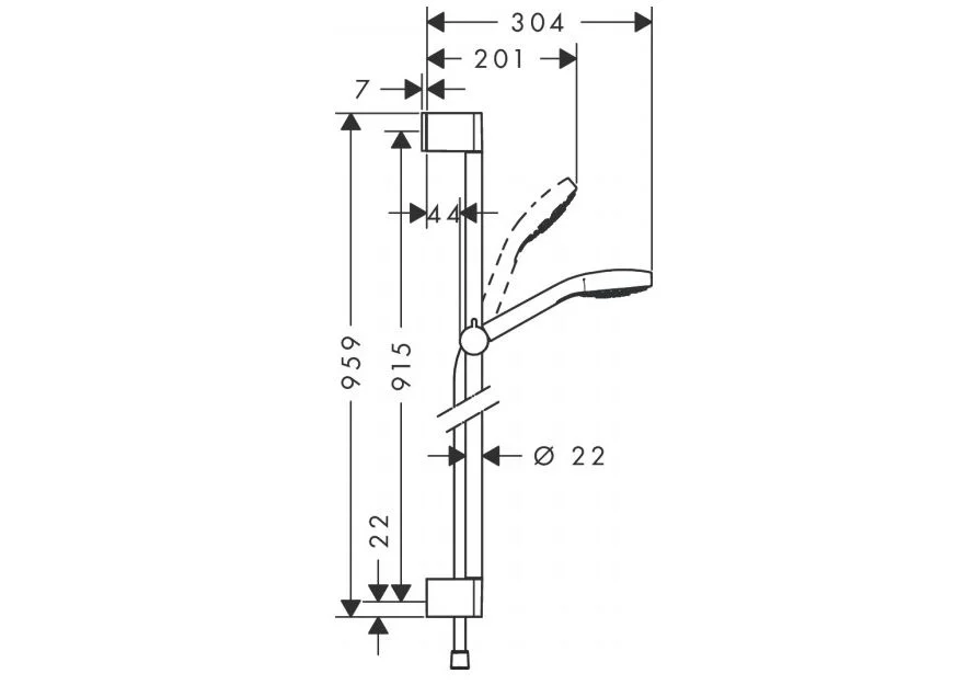 Приобрести 26572400 croma select s душевой набор croma select s vario 0.90м