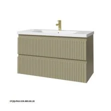 Caprigo Тумба с раковиной FORTE-Smalty STRIPE 100 см, зеленая, эмаль