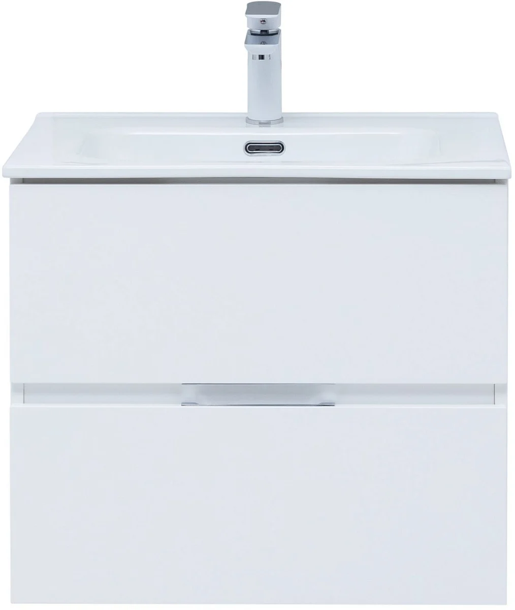 Приобрести aquanet тумба с раковиной алвита new 60 см, 2 ящика, белая матовая