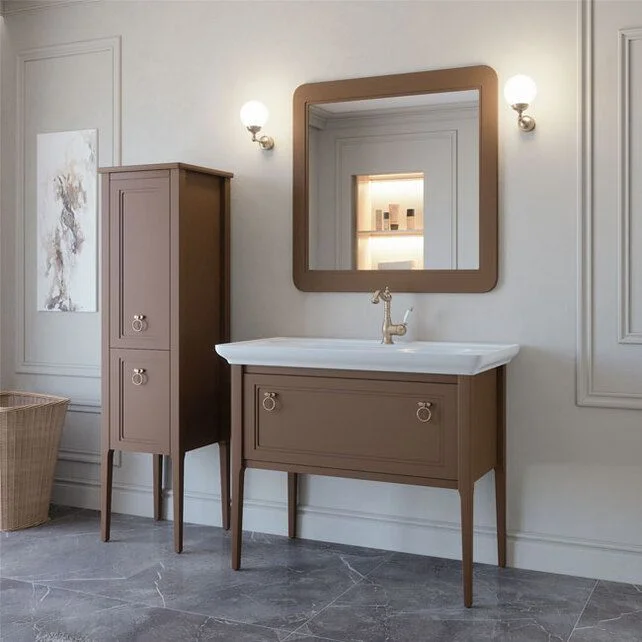 Приобрести caprigo тумба с раковиной jersey 105 см, мокко