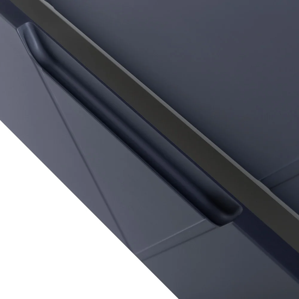 Приобрести belbagno тумба с раковиной vittoria 80 см, подвесная grigio opaco, чёрная раковина