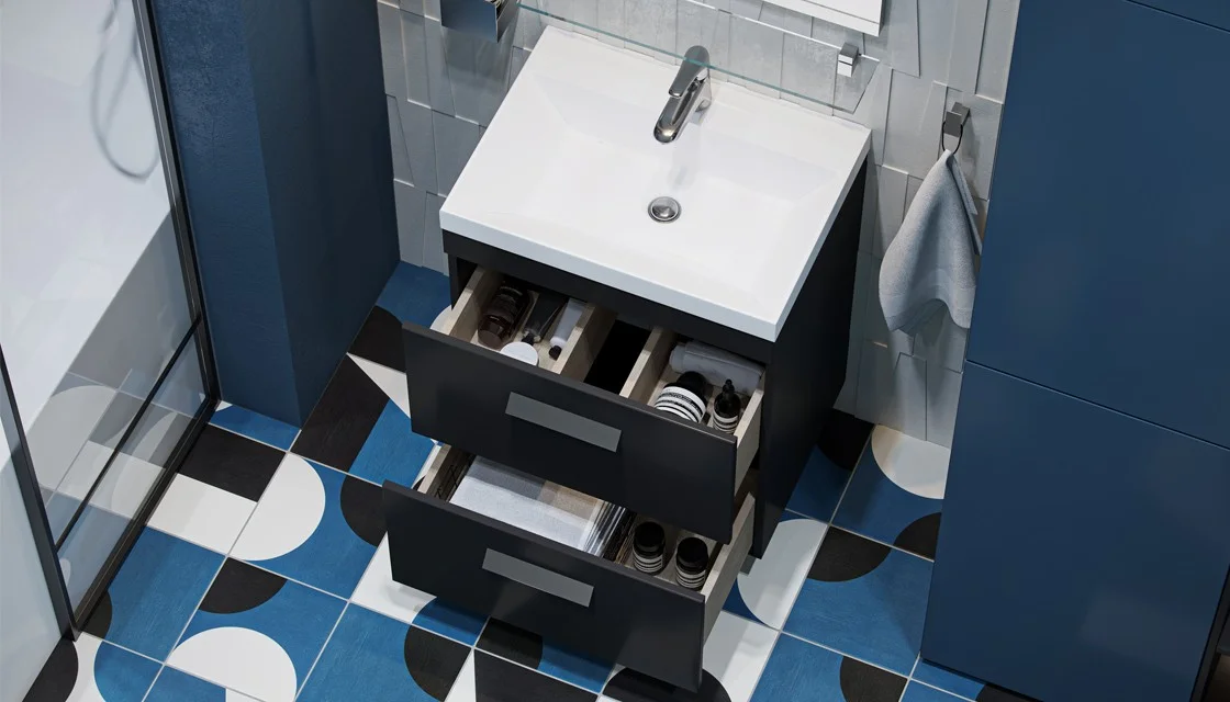 Приобрести тумба напольная с раковиной velvex orlando 60 см графит tnorl.60-232