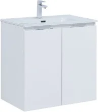 Aquanet Тумба с раковиной Алвита New 70 см, 2 дверцы, белая матовая