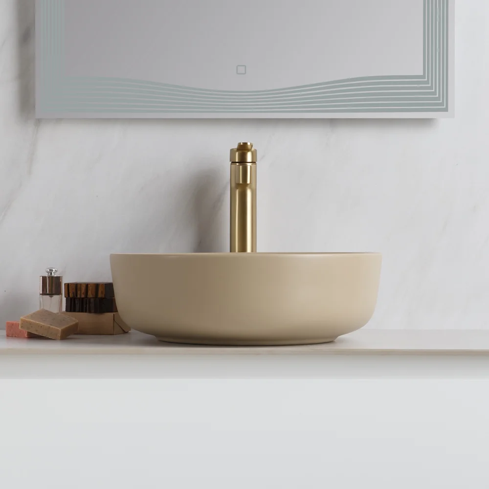 Приобрести belbagno накладная раковина 41х41 см, бежевый bb1315-h316