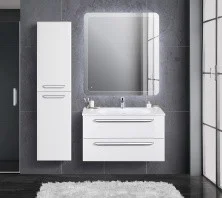 Cezares Тумба подвесная с раковиной ECO 90 см Bianco Opaco, белая матовая ECO-900-2C-SO-BO