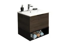 Сomforty Тумба с раковиной "Франкфурт-60" дуб-шоколадно-коричневый