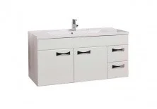 Тумба подвесная с раковиной Акватон Диор 120 см 1A110601DR010, 1A70483KPR010, белый