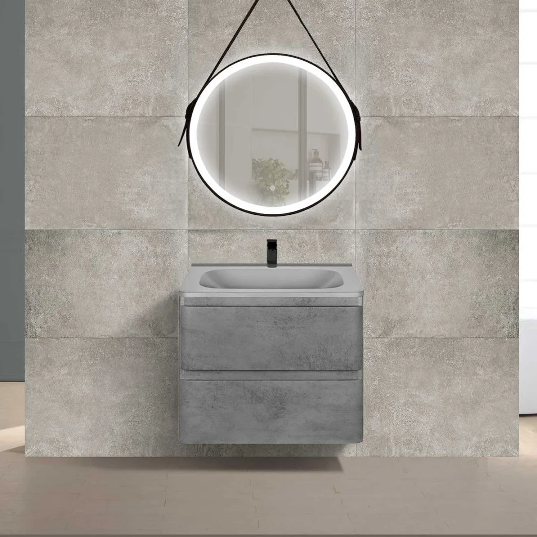 Приобрести vincea тумба подвесная paola 60 см, бетон с серой матовой раковиной vmc-2p600rw;vcb-2vp600g