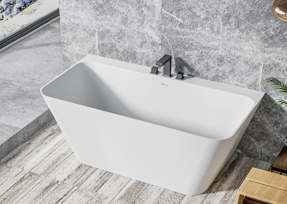 Приобрести cezares пристенная ванна solid surface 170х80 см, белая czr-liner-170-80-60-ssb