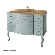 Caprigo Тумба с раковиной IMPERIO 120 см, голубая, эмаль