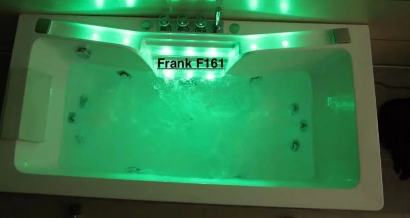 Приобрести frank ванна гидромассажная f151 180х85 см, пристенная, прямоугольная, белая