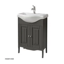 Caprigo Тумба с раковиной GENOVA 65 см, графит