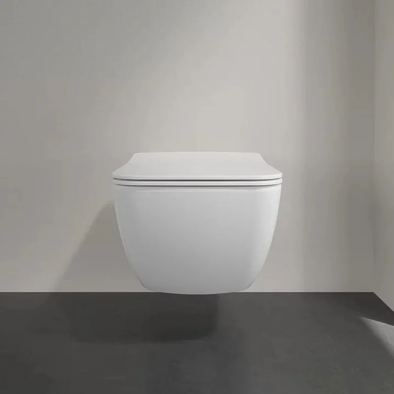 Приобрести унитаз подвесной villeroy boch venticello, безободковый с тонким сиденьем микролифт 4611rsr1