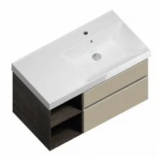 Тумба подвесная с раковиной Kerama Marazzi CUBO 90 см, лимо L\R