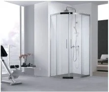 Aquanet Душевое ограждение Delta NPE2142 100x100, R550, прозрачное стекло