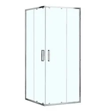 Loranto Душевое ограждение NEO 90x90x190 прозрачное закаленное стекло 5 мм, профиль серебро, без поддона (CS-21809)