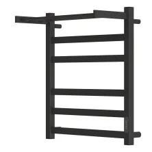 Полотенцесушитель электрический Point 500х600 Меркурий с полкой П5, черный PN83856PB