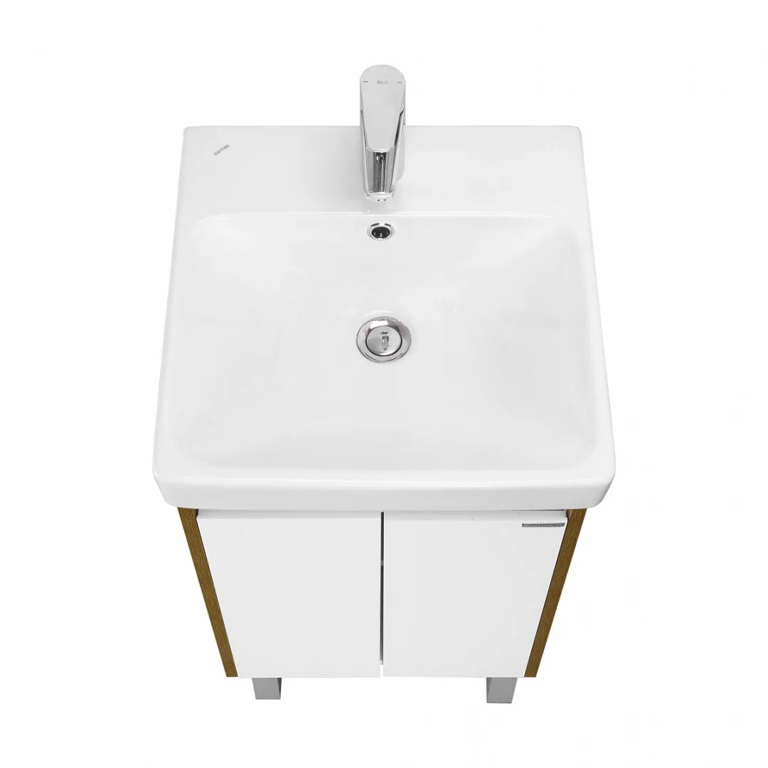 Приобрести акватон тумба c раковиной сканди 45 doors универсальная, белый/дуб рустикальный