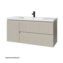 Caprigo Тумба с раковиной FORTE-Smalty STRIPE 120 см, левая, бежевая, эмаль