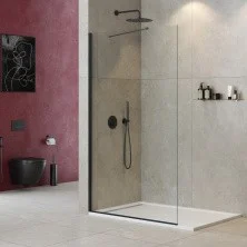 Cezares Душевая перегородка LIBERTA 140 см, черный LIBERTA-L-1-TB-140-C-NERO
