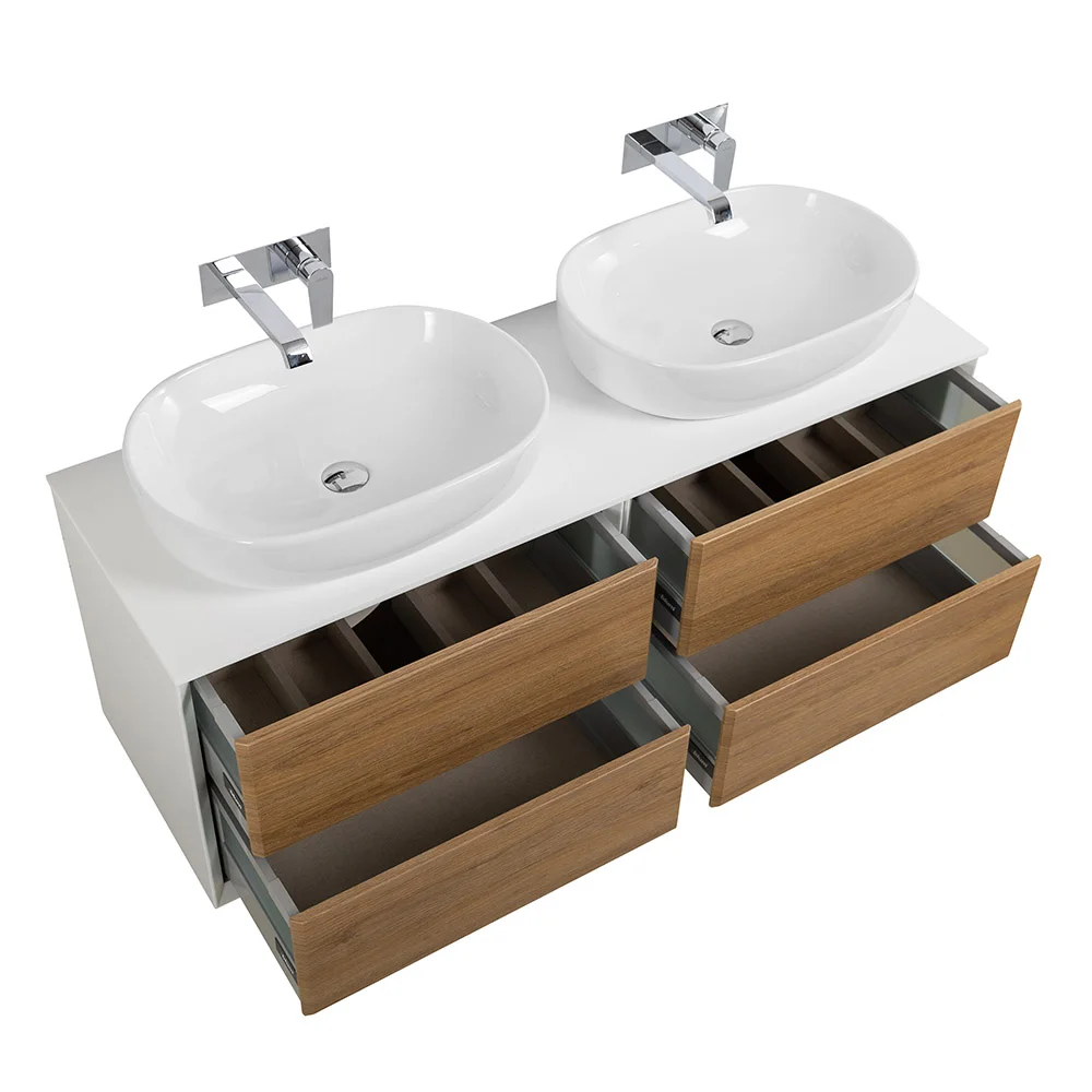 Приобрести cezares тумба со столешницей подвесная bellagio 140 см rovere tabacco, дерево 54716