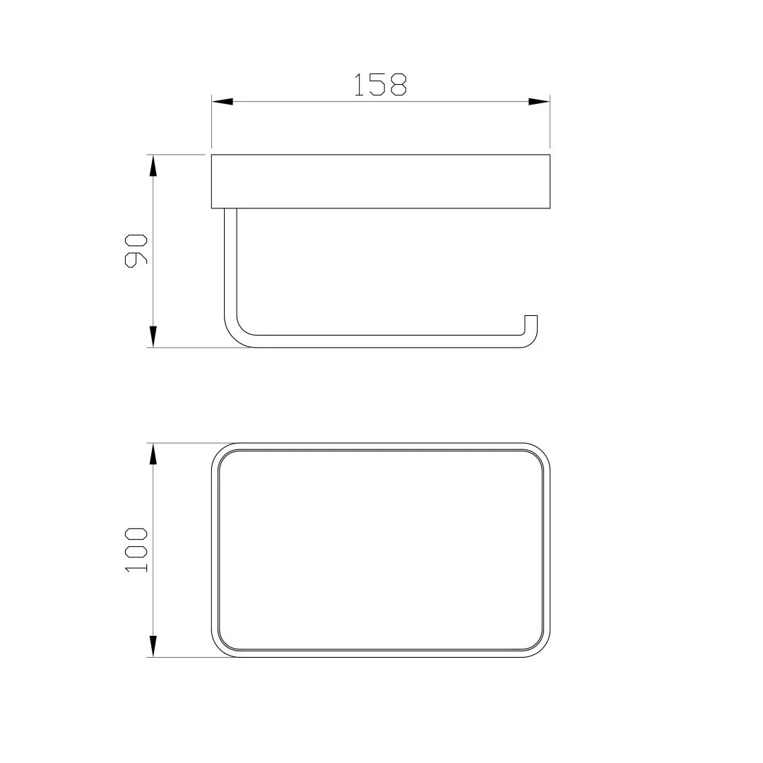 Приобрести держатель для туалетной бумаги с полкой wonzon & woghand graffity, брашированное золото (ww-9366-bg)