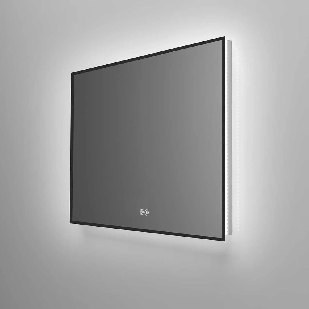 Приобрести vincea зеркало 120х80 см, с led подсветкой, сенсор, диммер, подагрев, черное vlm-3vn120b-2