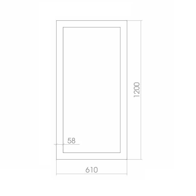 Приобрести loranto зеркало верона 61х120 см, белое фр-00000176