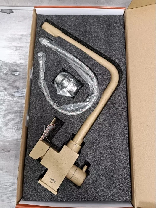 Приобрести смеситель для кухни vieir kitchen 359 мм, с подключением к фильтру, терракотовый v15025(m)