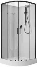 Aquanet Душевая кабина Passion EVO R black 90x90 см