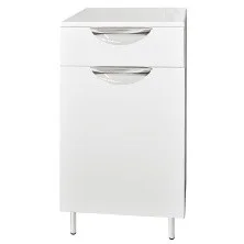 Loranto Тумба напольная с раковиной Стиль 40х86 см, правосторонняя, белая (CS00024775)