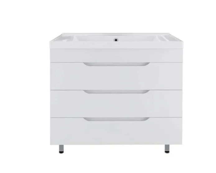 Приобрести mirsant тумба напольная soho quadro 100\2 100 см с раковиной deep-100 ут000081542